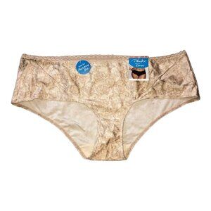 NWT PLAYTEX Love My Curves Cheeky Hipster Panty PSCHHL Nude/Beige Size 3XL